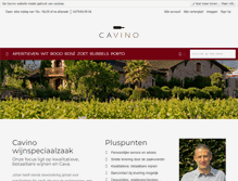 Tablet Screenshot of cavino.be